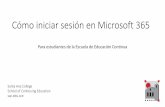 Cómo iniciar sesión en Microsoft 365 - Santa Ana College