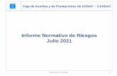 Informe Normativo de Riesgos Julio 2021