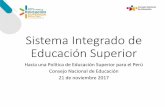 Sistema Integrado de Educación Superior - CNE