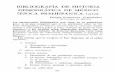 Bibliografía de historia demográfica de México (época ...