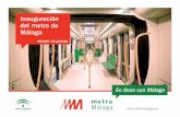 Inauguración del metro de Málaga