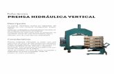 Ficha técnica prensa hidráulica vertical
