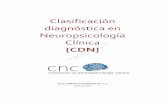 Clasificación diagnósticaen* Neuropsicología* Clínica*