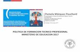 POLITICA DE FORMACION TECNICO PROFESIONAL MINISTERIO DE ...