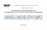 CONTENIDO PROGRAMÁTICO, FORMAS FC-01, FC-02 Y FC-08 …