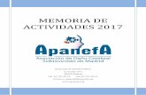 MEMORIA DE ACTIVIDADES 2017 - Apanefa