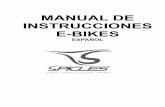 MANUAL DE INSTRUCCIONES E-BIKES - Spicles