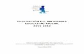 EVALUACION DEL PROGRAMA EDUCATIVO MOCHIL 2009-2010