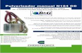 Pulverizador manual N124 CC - Desinfectadora Cabrera