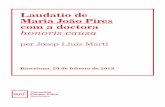 Laudatio de Maria João Pires com a doctora honoris causa