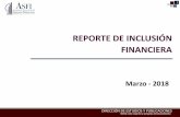 REPORTE DE INCLUSIÓN FINANCIERA
