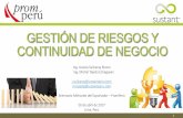 GESTIÓN DE RIESGOS Y CONTINUIDAD DE NEGOCIO