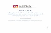 PACE – SGIC - ACPUA