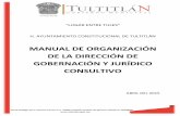 MANUAL DE ORGANIZACIÓN DE LA DIRECCIÓN DE …
