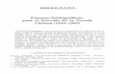 BIBLIOGRAFIA B ibliogra'ficas de la Novela (1843-1960)