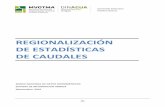 REGIONALIZACIÓN DE ESTADÍSTICAS DE CAUDALES