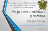 Progresiones aritméticas y geométicas