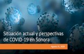 Situación actual y perspectivas de COVID-19 en Sonora