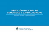 DIRECCIÓN NACIONAL DE COMUNIDAD Y CAPITAL HUMANO