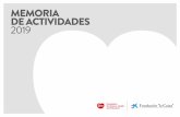 MEMORIA DE ACTIVIDADES 2019 - Fundacion SHE