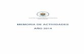 MEMORIA DE ACTIVIDADES AÑO 2014