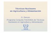 Técnicas Nucleares en Agricultura y Alimentación