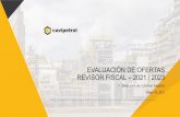 EVALUACIÓN DE OFERTAS REVISOR FISCAL –2021 / 2023