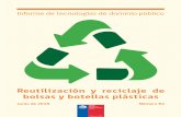 Reutilización y reciclaje de bolsas y botellas plásticas