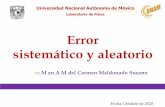 Error sistemático y aleatorio - UNAM