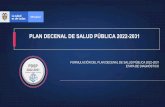PLAN DECENAL DE SALUD PÚBLICA 2022-2031