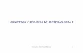 CONCEPTOS Y TECNICAS DE BIOTECNOLOGÍA I
