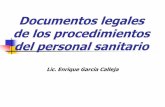 Documentos legales de los procedimientos del personal ...