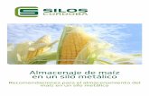 Almacenaje de maíz en un silo metálico - Silos Córdoba