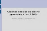 Criterios básicos de diseño (generales y con RTOS)