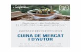 CARTA DE PRODUCTES 2021 CUINA DE MERCAT I D’AUTOR