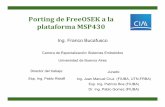Porting de FreeOSEK a la plataforma MSP430