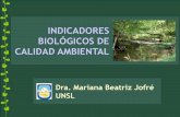 INDICADORES BIOLÓGICOS DE CALIDAD AMBIENTAL