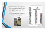 Comparación de equipos de bombeo turbina eje vertical