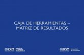 CAJA DE HERRAMIENTAS – MATRIZ DE RESULTADOS