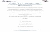 CARTA DE PRESENTACION - TORNILLOS GABRIEL