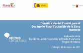 Constitución del Comité para el Desarrollo Rural ...