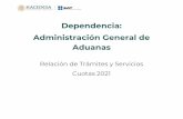 Dependencia: Administración General de Aduanas
