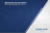 Memoria Anual 2015 Annual Report 2015 - Globokas