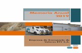 MEMORIA ANUAL DE ETV S.A. GESTION 2019