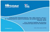 EJECUCIÓN PRESUPUESTAL DEL AÑO FISCAL 2015 Y EL ...
