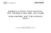 DIRECCIÓN NACIONAL DE DERECHO DE AUTOR INFORME DE …