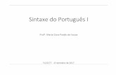 Sintaxe do Português I