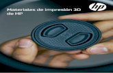 Materiales de impresión 3D de HP