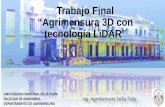 “Agrimensura 3D con tecnología LiDAR”
