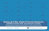 Boletín Institucional Dir. Acuicultura Ed. Marzo 2017 Rep ...